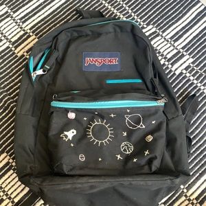 Hand embroidered Jansport backpack